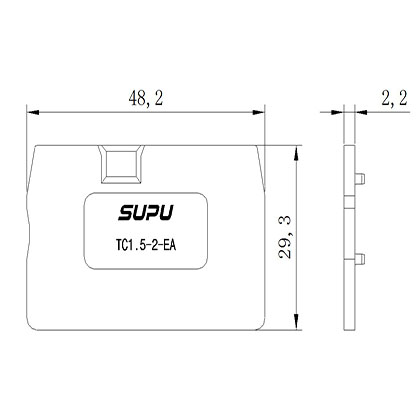 TC1.5-2-GY-EA   Rail-mounted Terminal Blocks