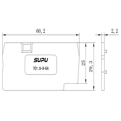 TC1.5-3-GY-EA   Rail-mounted Terminal Blocks