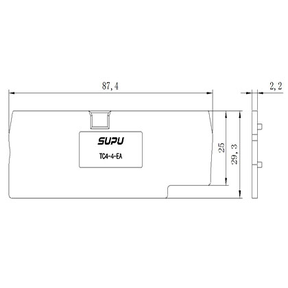 TC4-4-GY-EA   Rail-mounted Terminal Blocks