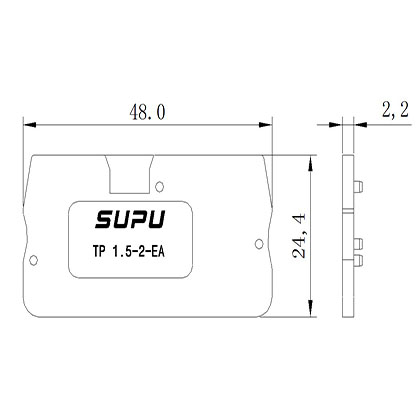 TP1.5-2-GY-EA   Rail-mounted Terminal Blocks