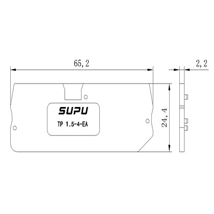 TP1.5-4-GY-EA   Rail-mounted Terminal Blocks