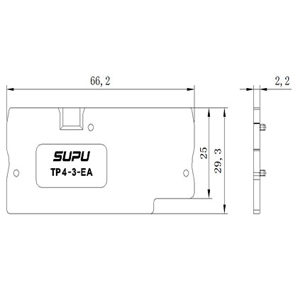 TP4-3-GY-EA   Rail-mounted Terminal Blocks