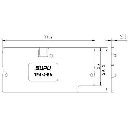 TP4-4-GY-EA   Rail-mounted Terminal Blocks
