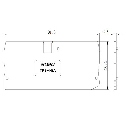TP6-4-GY-EA   Rail-mounted Terminal Blocks