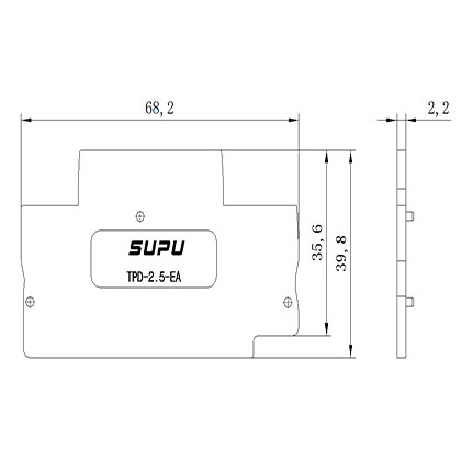 TPD2.5-2-GY-EA   Rail-mounted Terminal Blocks