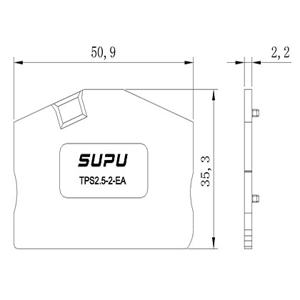 TPS2.5-2-GY-EA   Rail-mounted Terminal Blocks